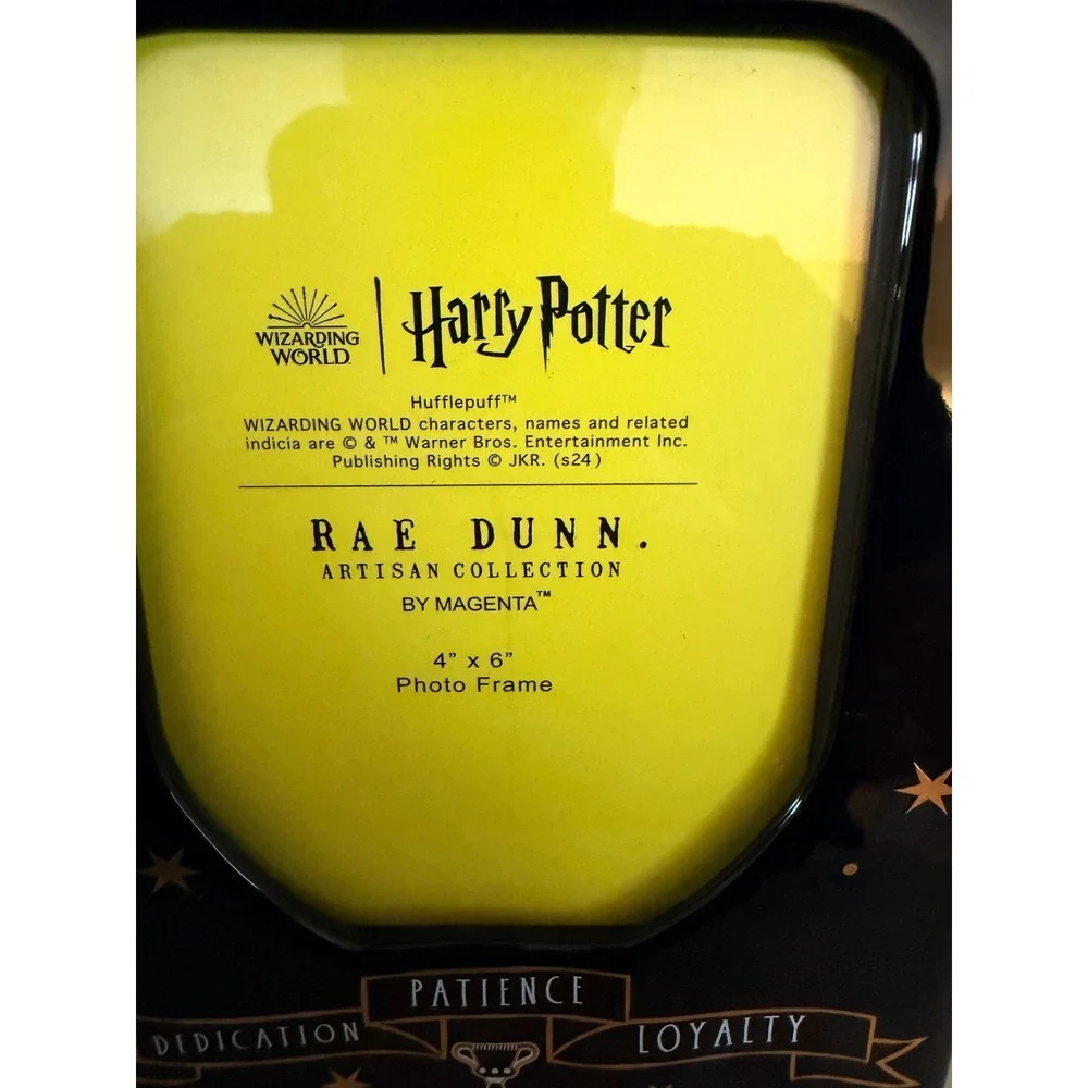 New! Rae Dunn x Harry Potter Wizarding World Hufflepuff Photo 4X6 Frame